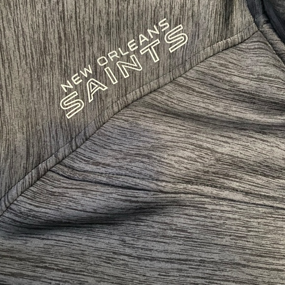 New Orleans Saints Men's Large Zip Up Sweater - Picture 2 of 4